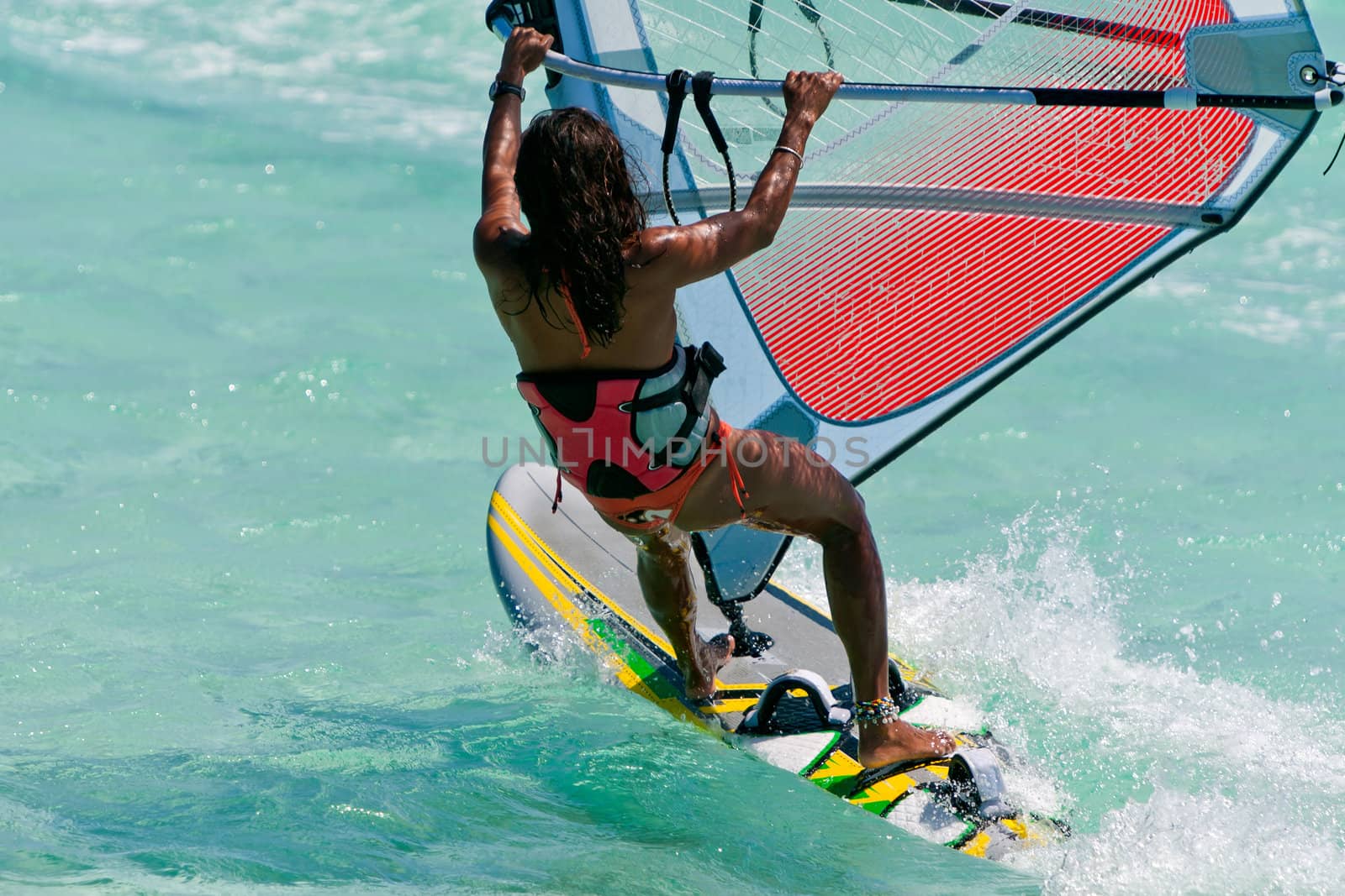 Windsurf in the lagoon by pierivb