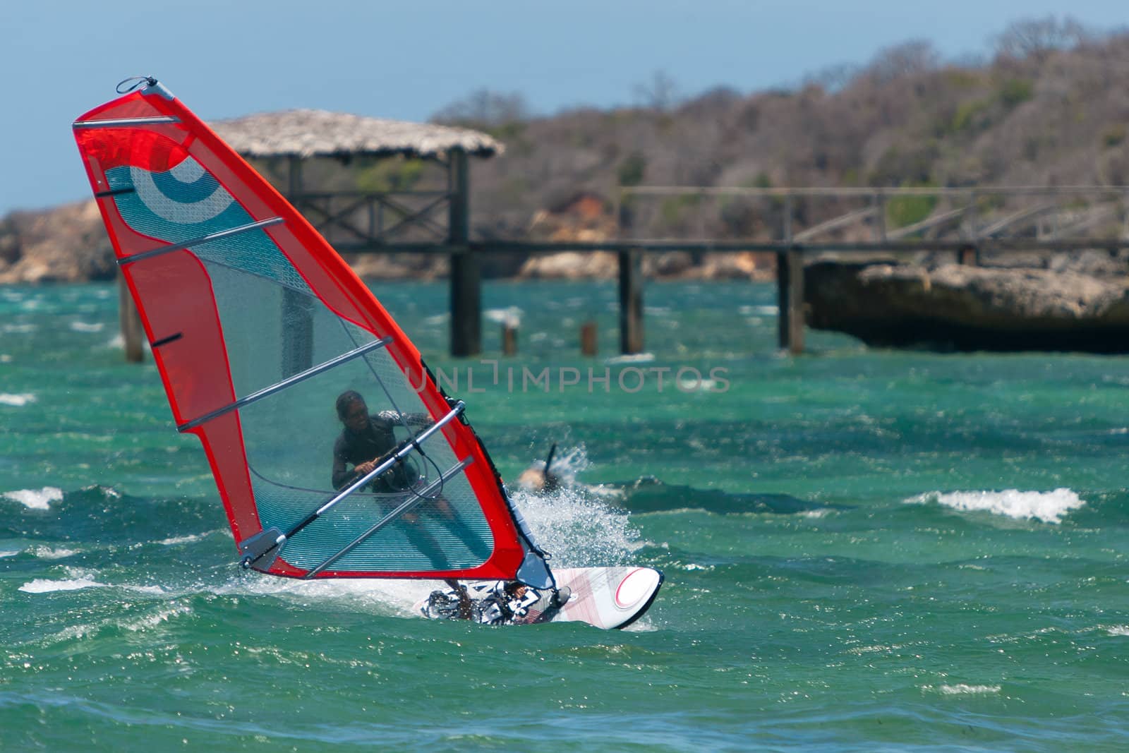 Windsurf in the lagoon by pierivb