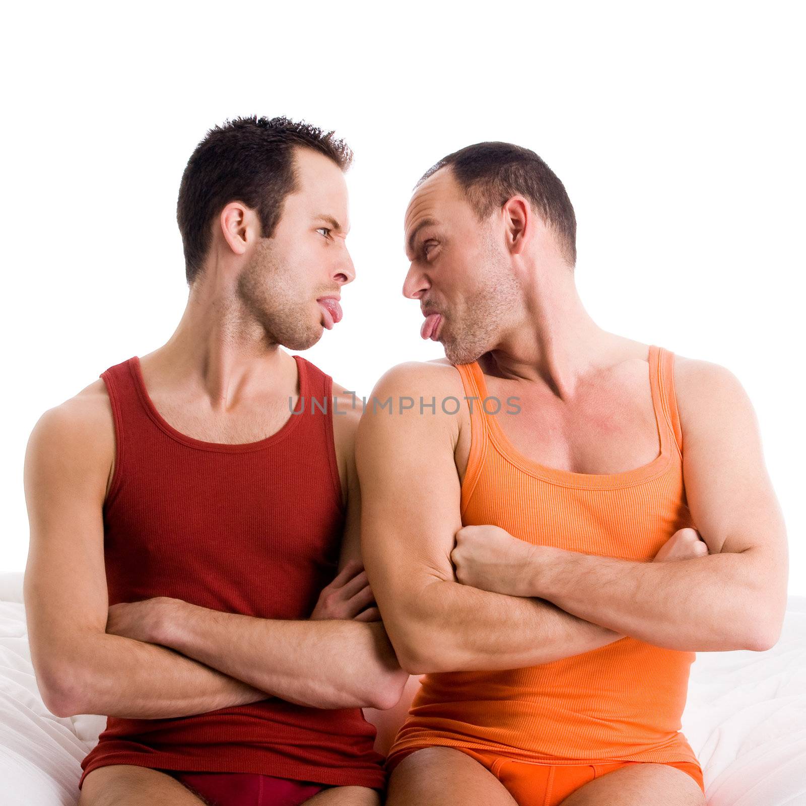 Homo couple sticks tonque out by DNFStyle