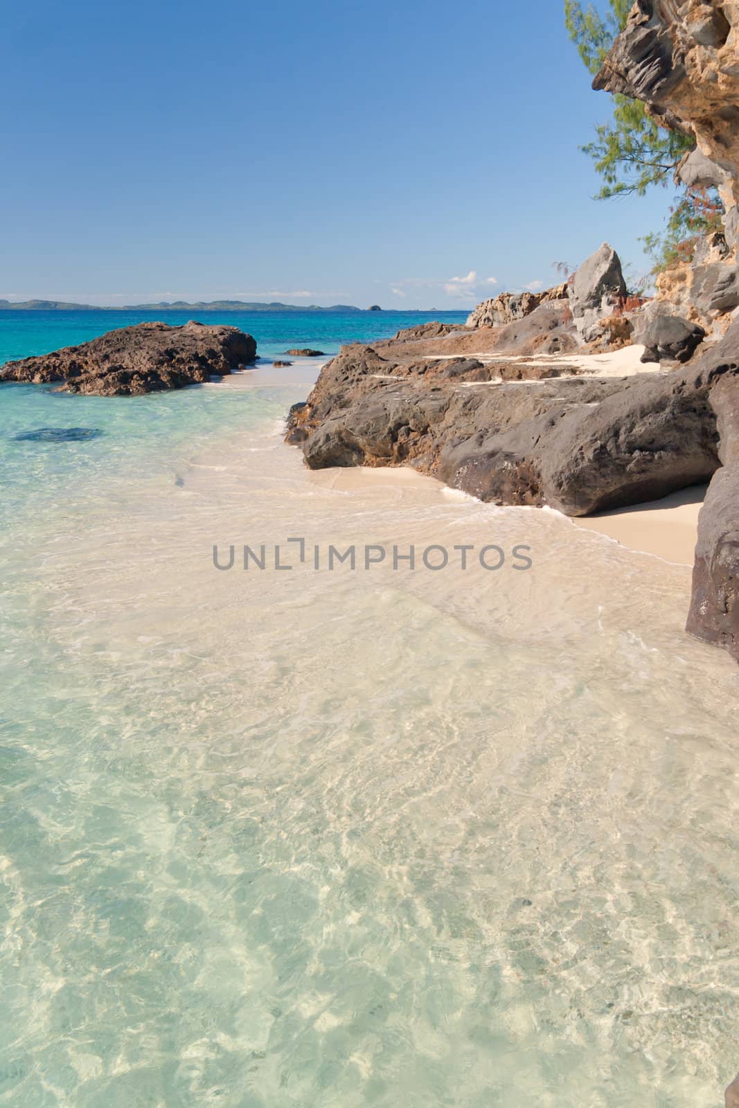 Pictorial scene of Tsarabanjina island, Madagascar