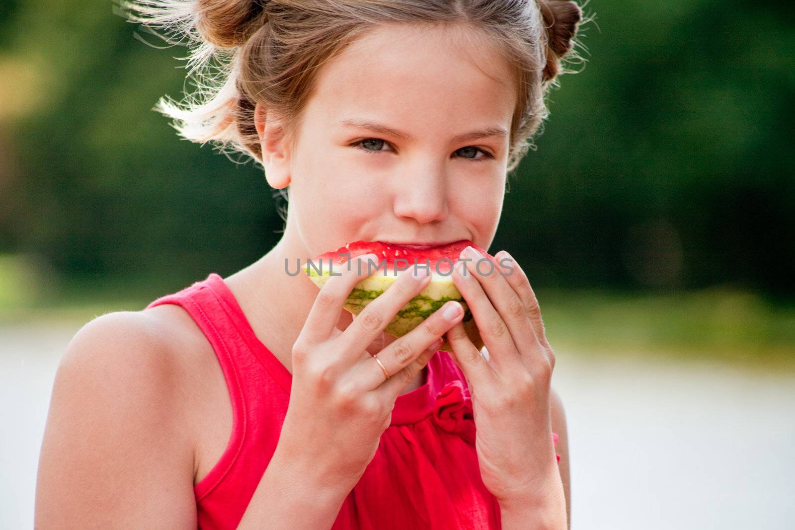 Girl with watermelon by DNFStyle