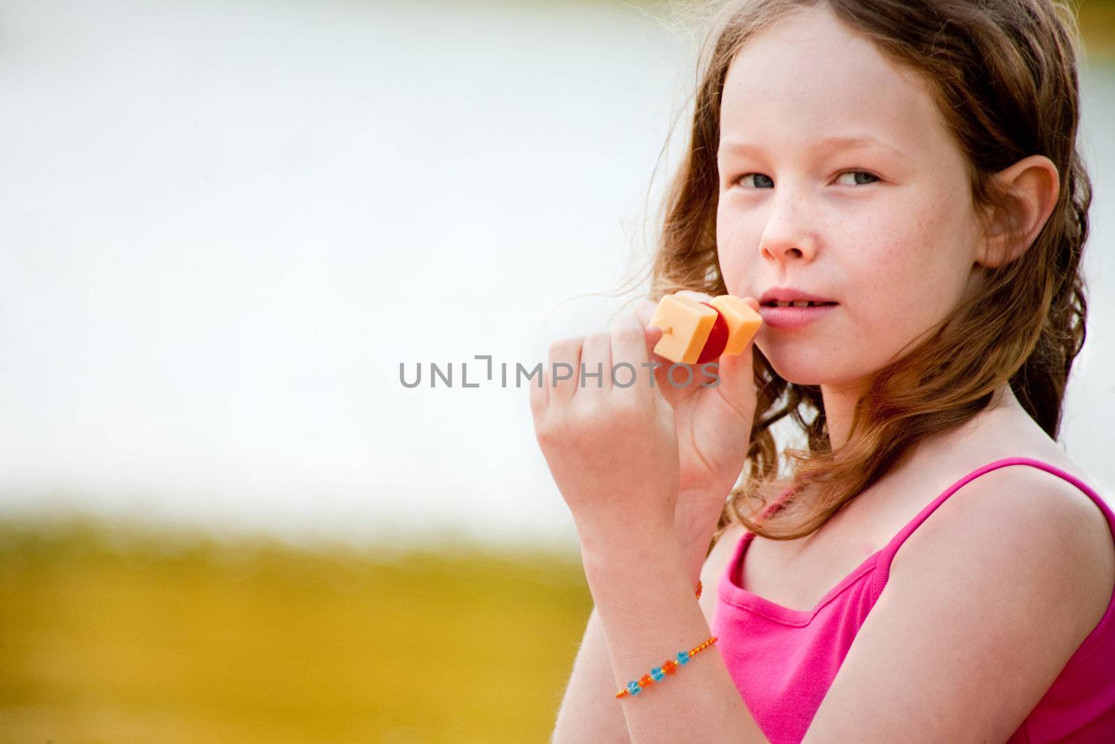 Girl with cheese by DNFStyle