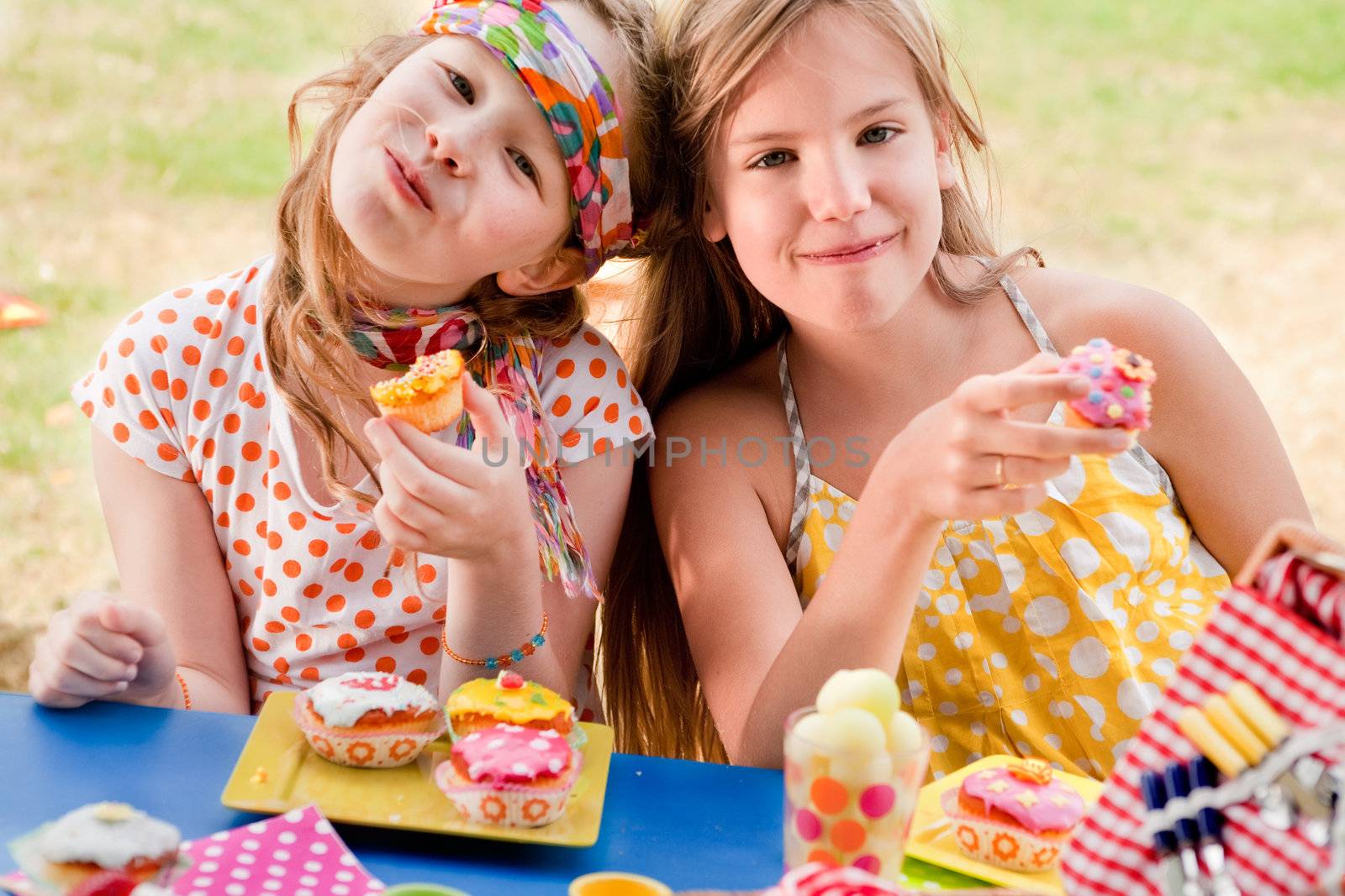 Teenagers having a great time in the park