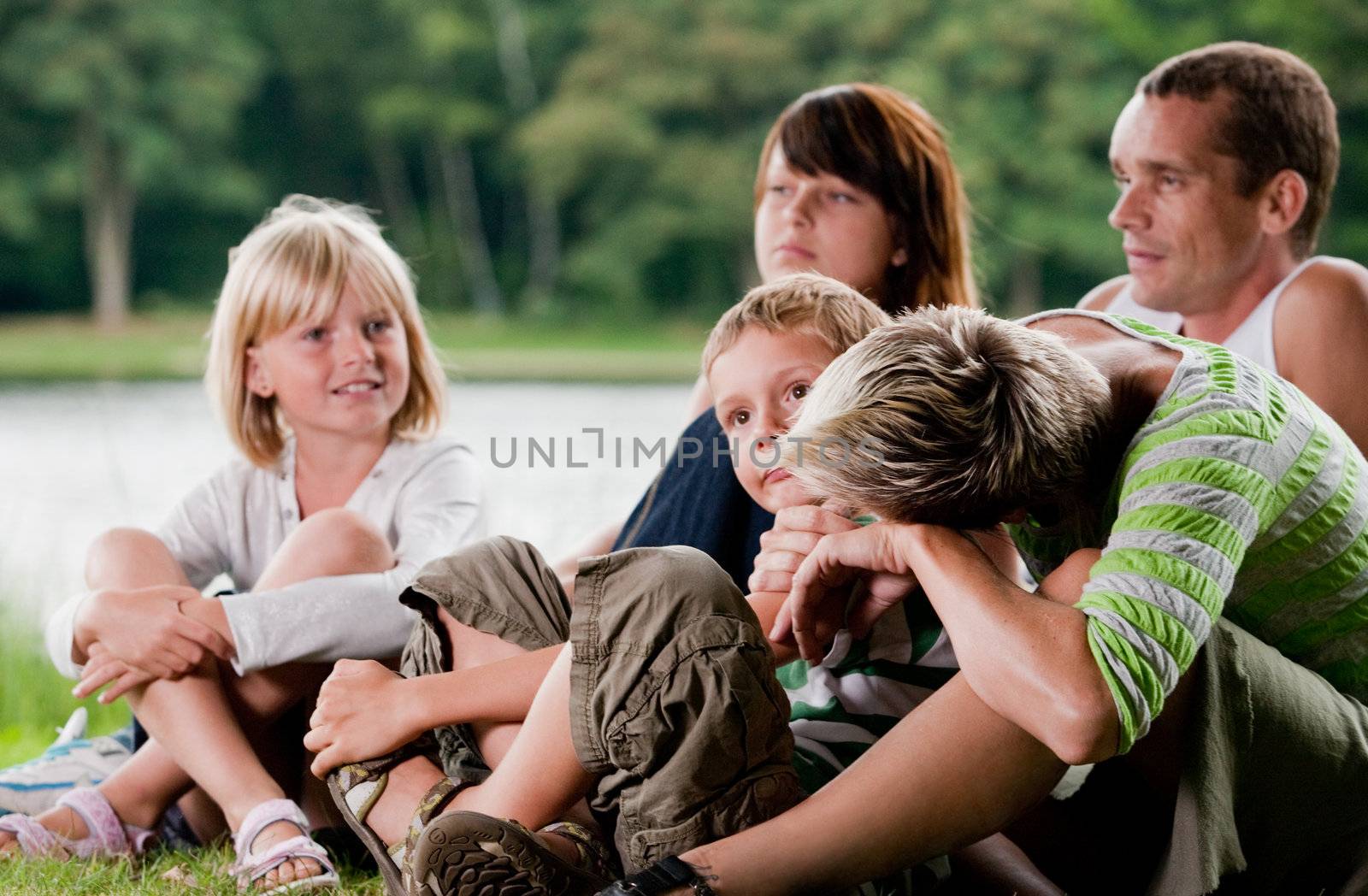 Big familys day out ion the park