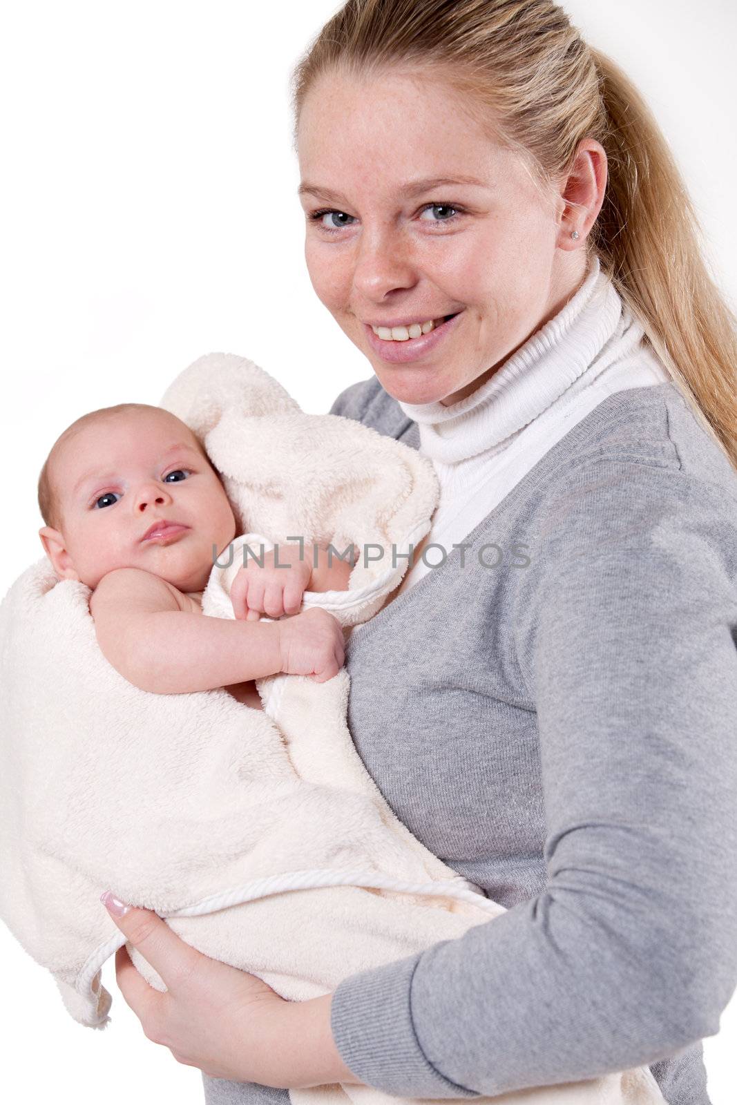 Happy family with their new daughter