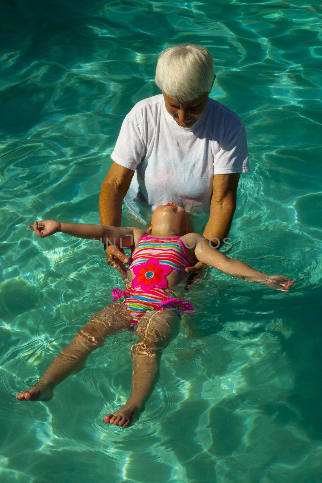 Angel in swimming pool by edhunt