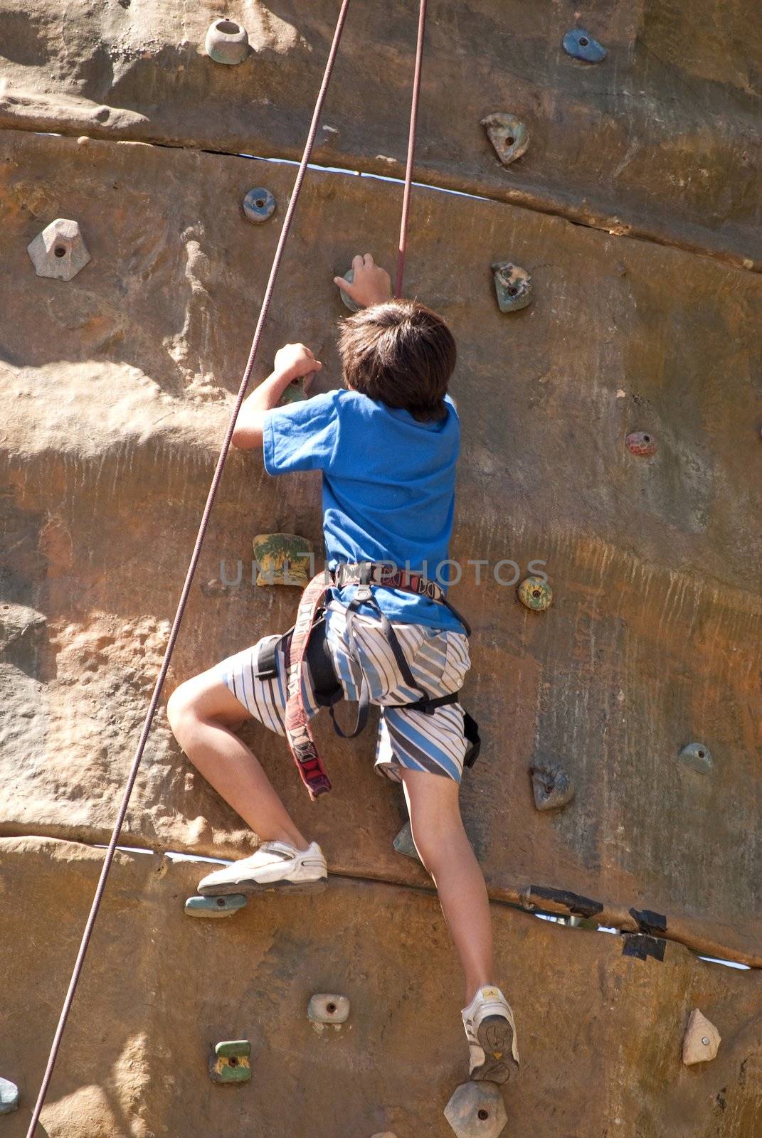 child involved climbing by lauria