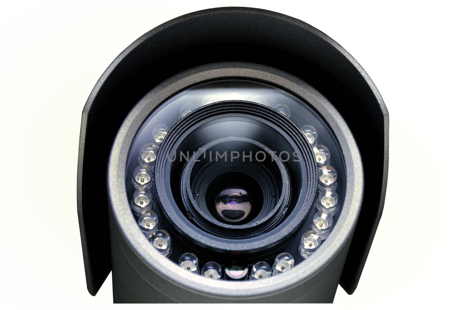 A surveillance camera for monitoring and protection of various objects.
