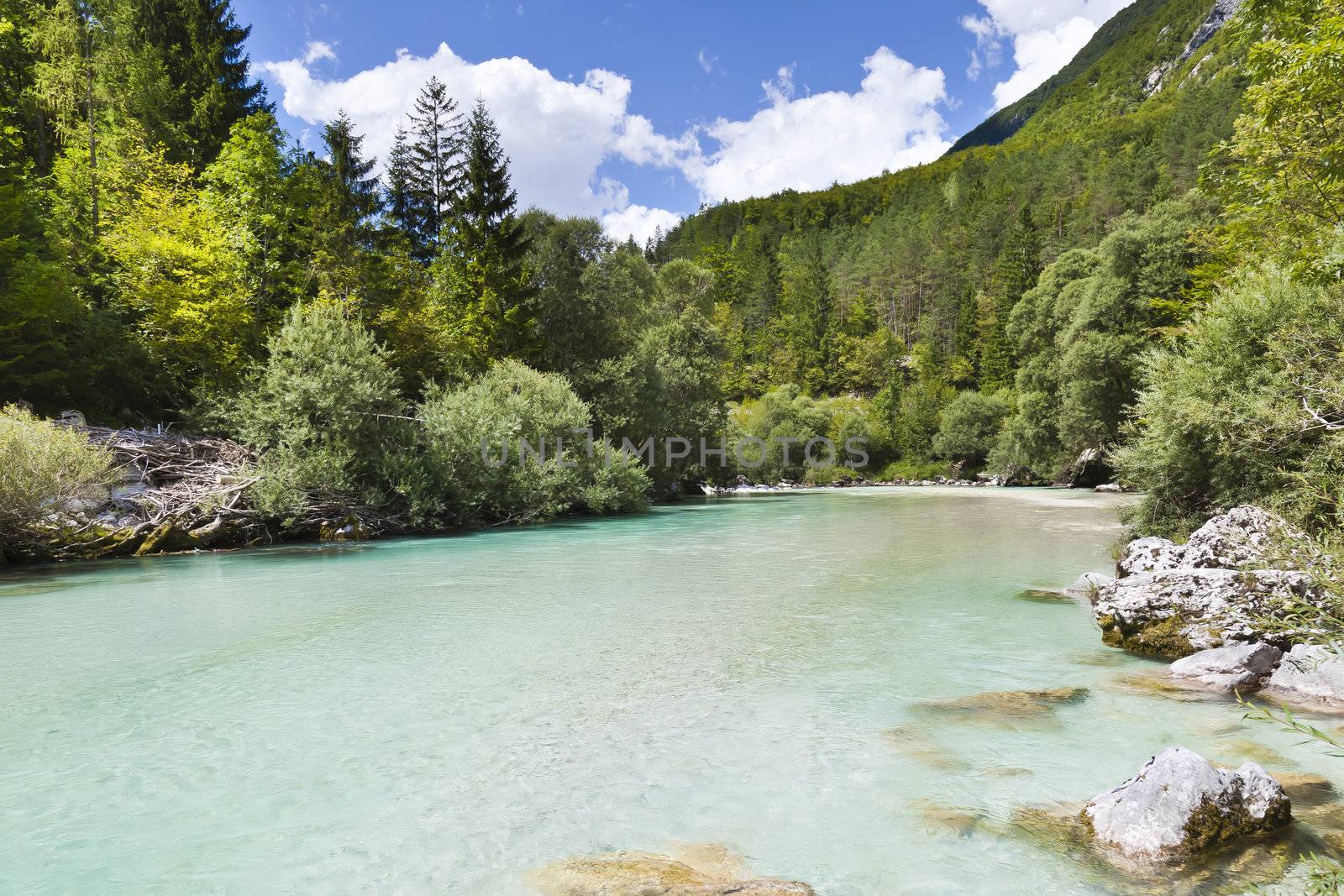 The Julian Alps in Slovenia - Soca river by furzyk73