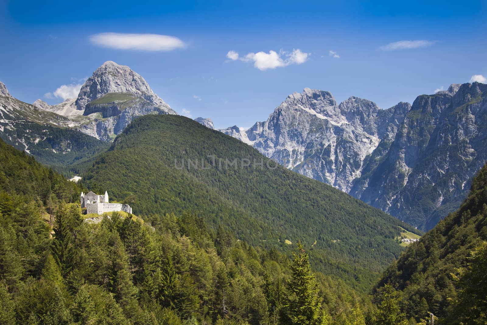 Castle ruins in Julian Alps, Slovenia by furzyk73