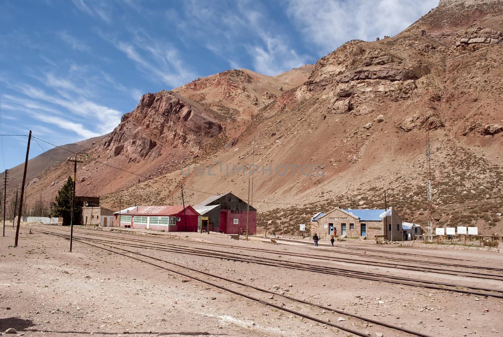 Railway Terminal Caves north of the province of Mendoza, Argentina