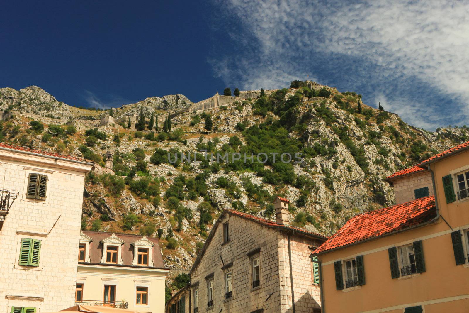 UNESCO protected Kotor old town and fortress