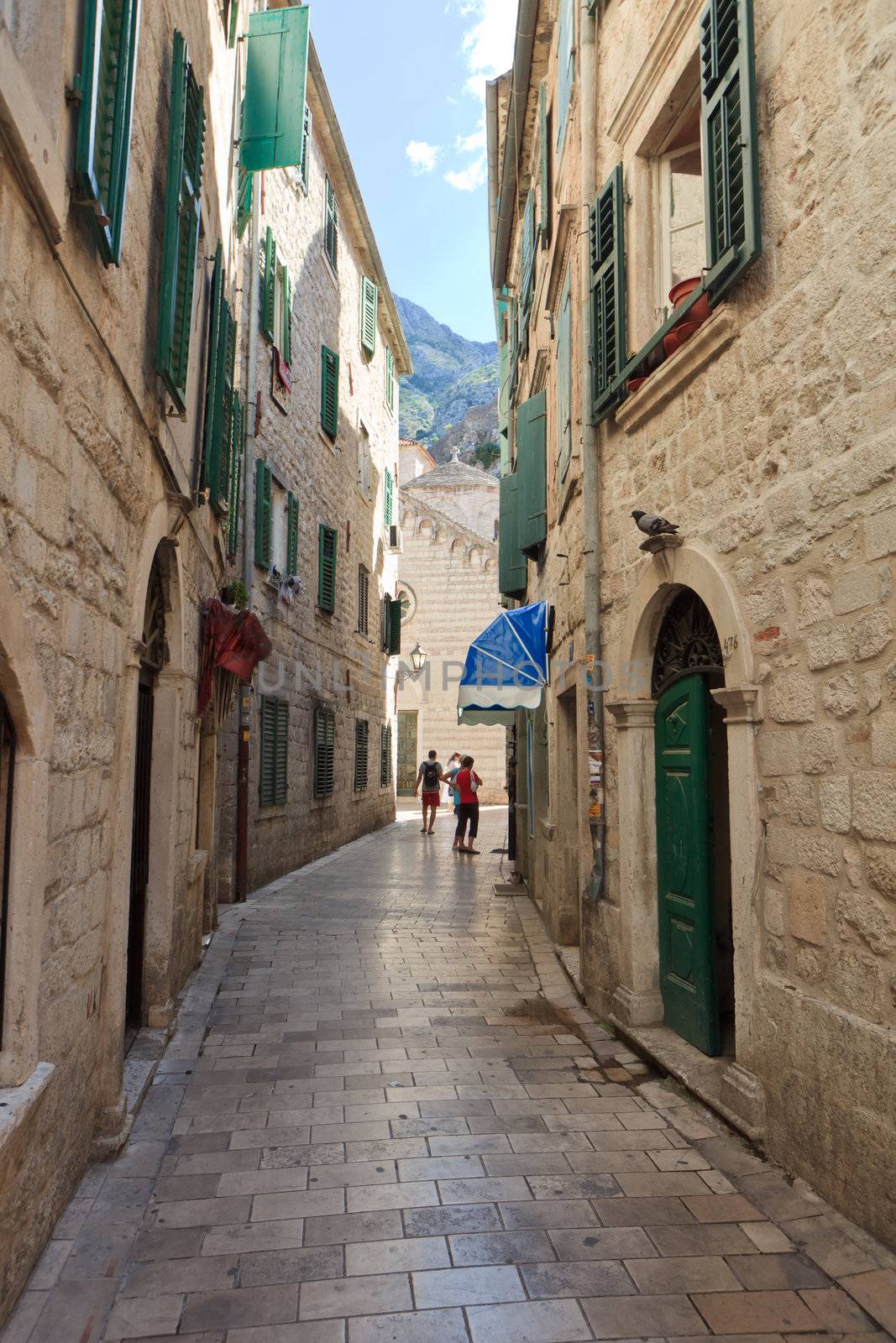 Unesco protected Kotor old town Montenegro