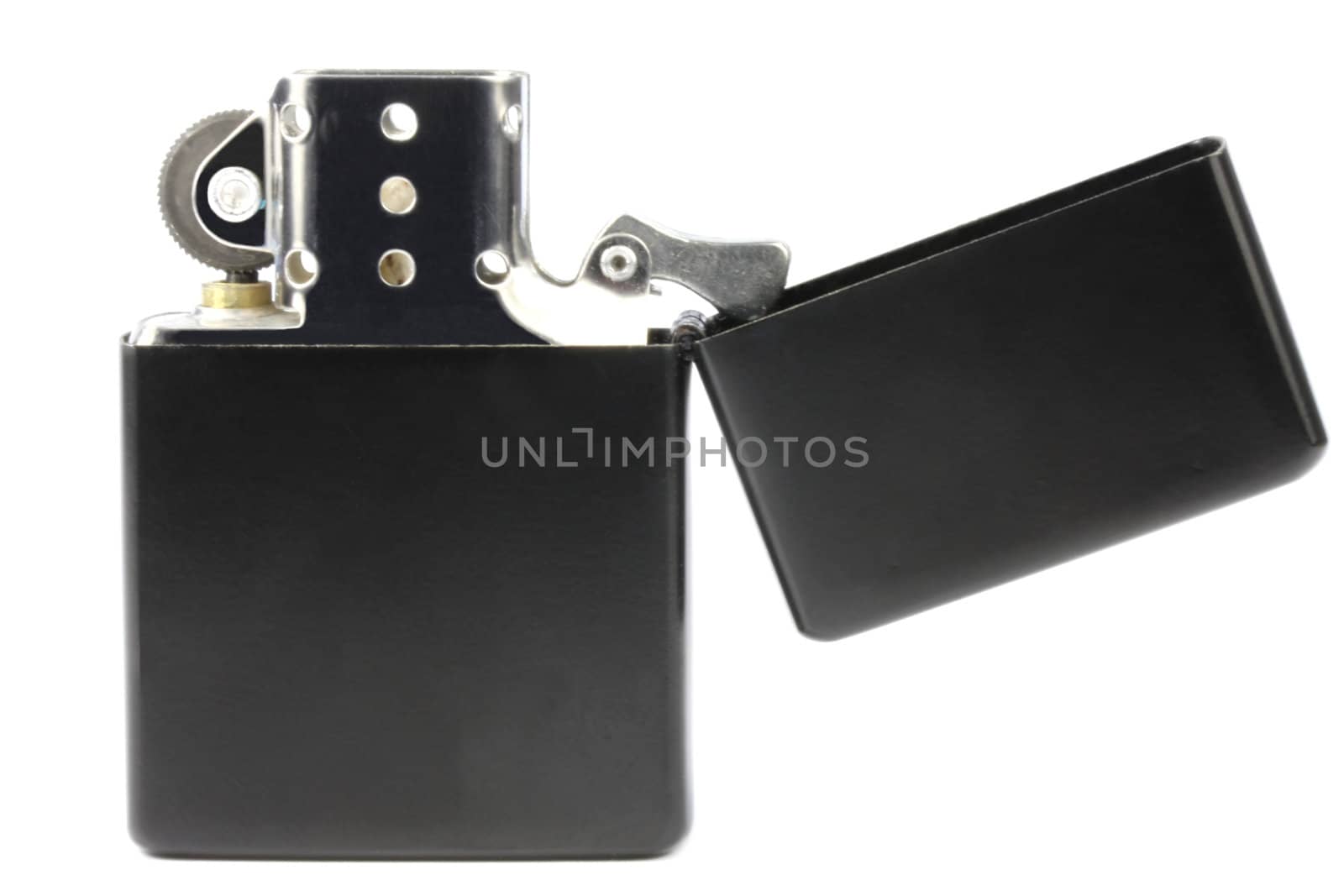 Black lighter on a white background by TVR