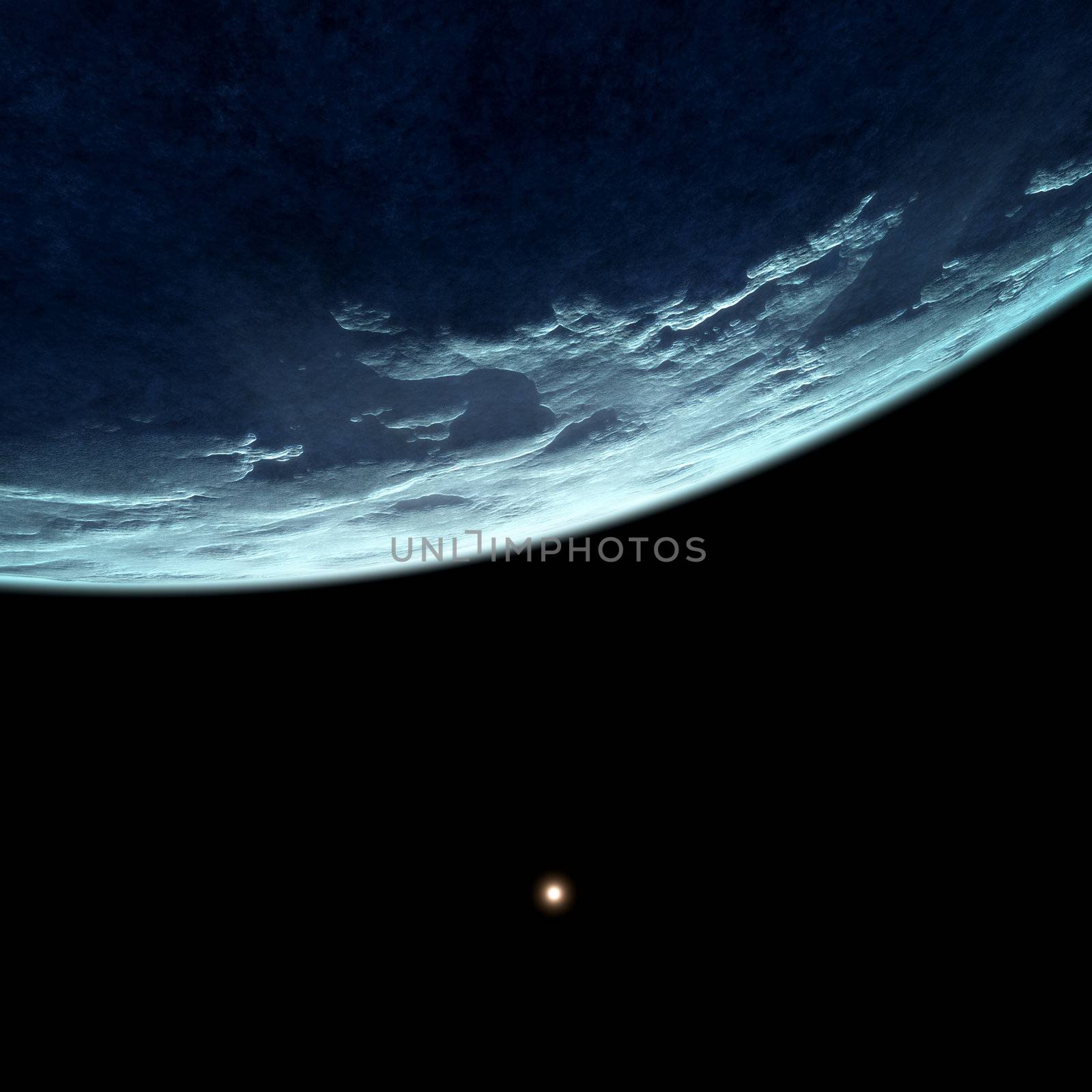 An image of a deep space planet background