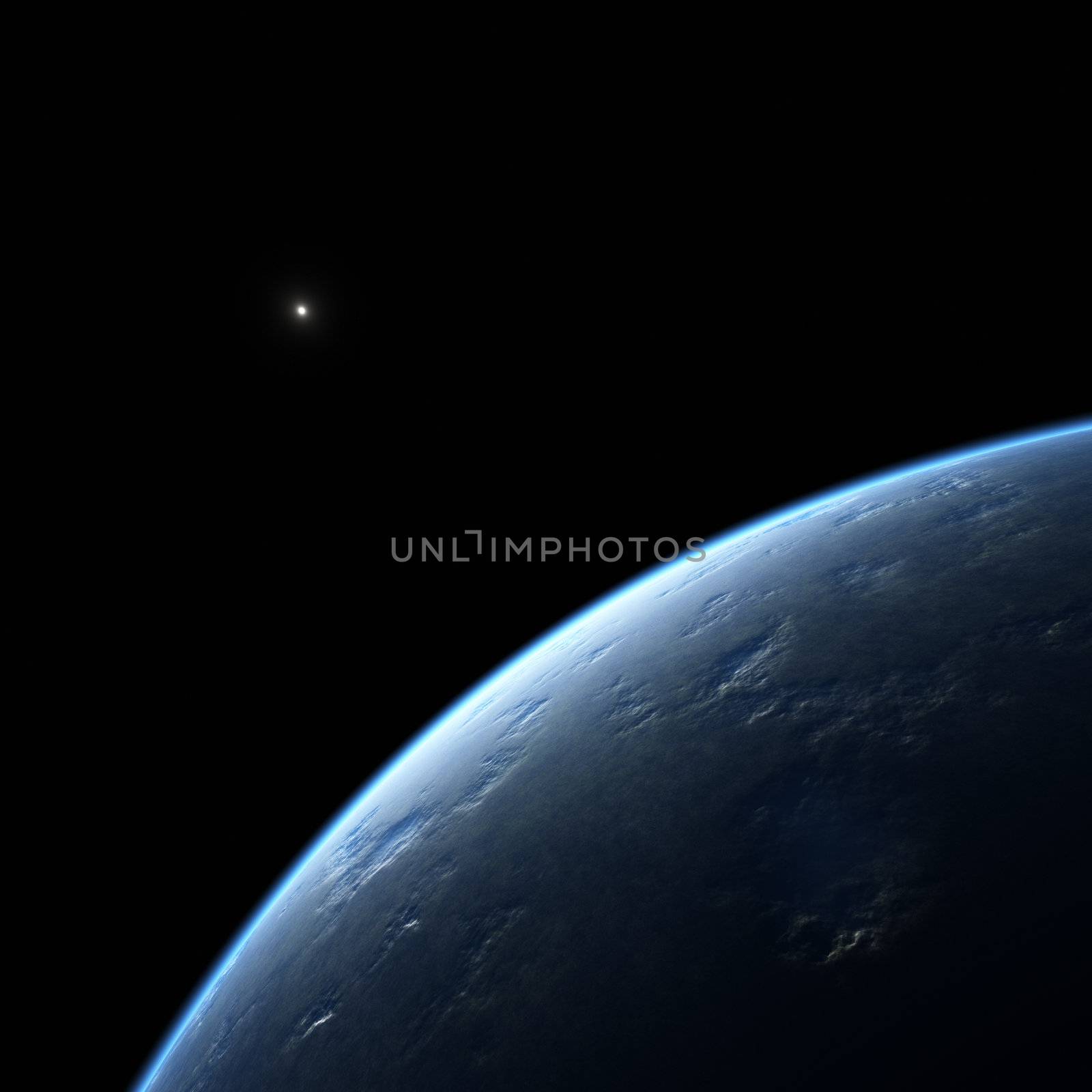 An image of a deep space planet background