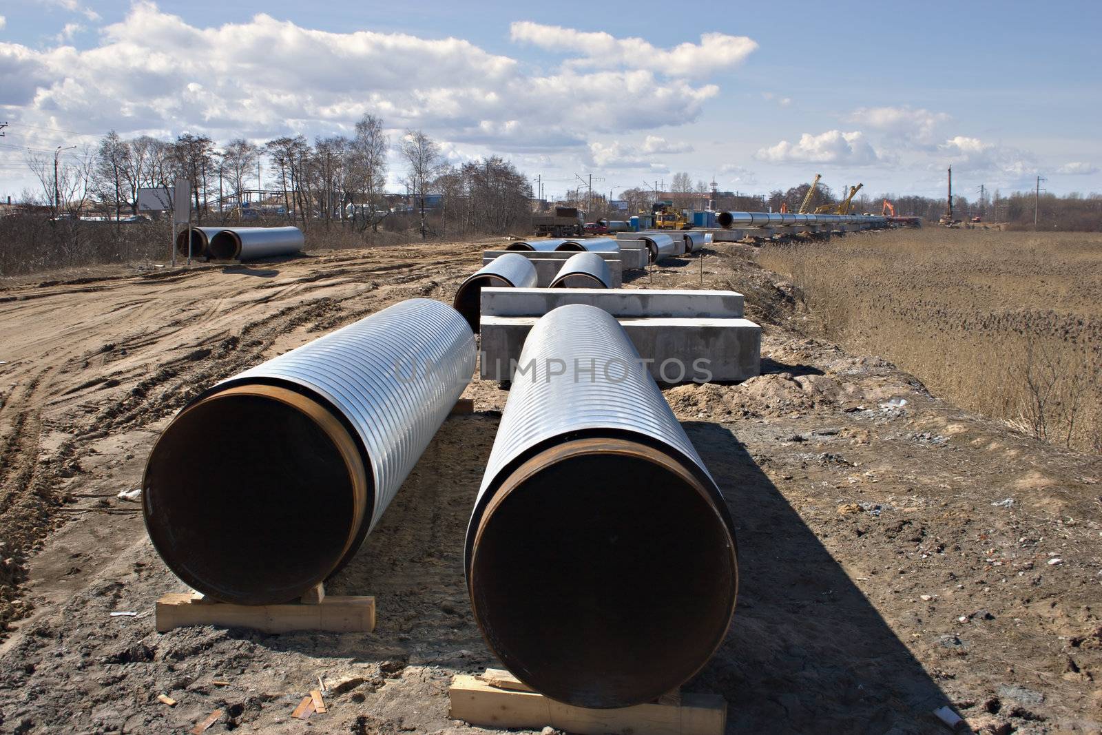 Installation of a gas pipeline Russia-Europe by NickS