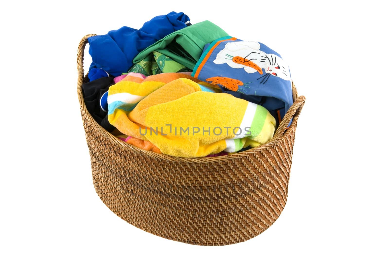 Laundry in a laundry basket