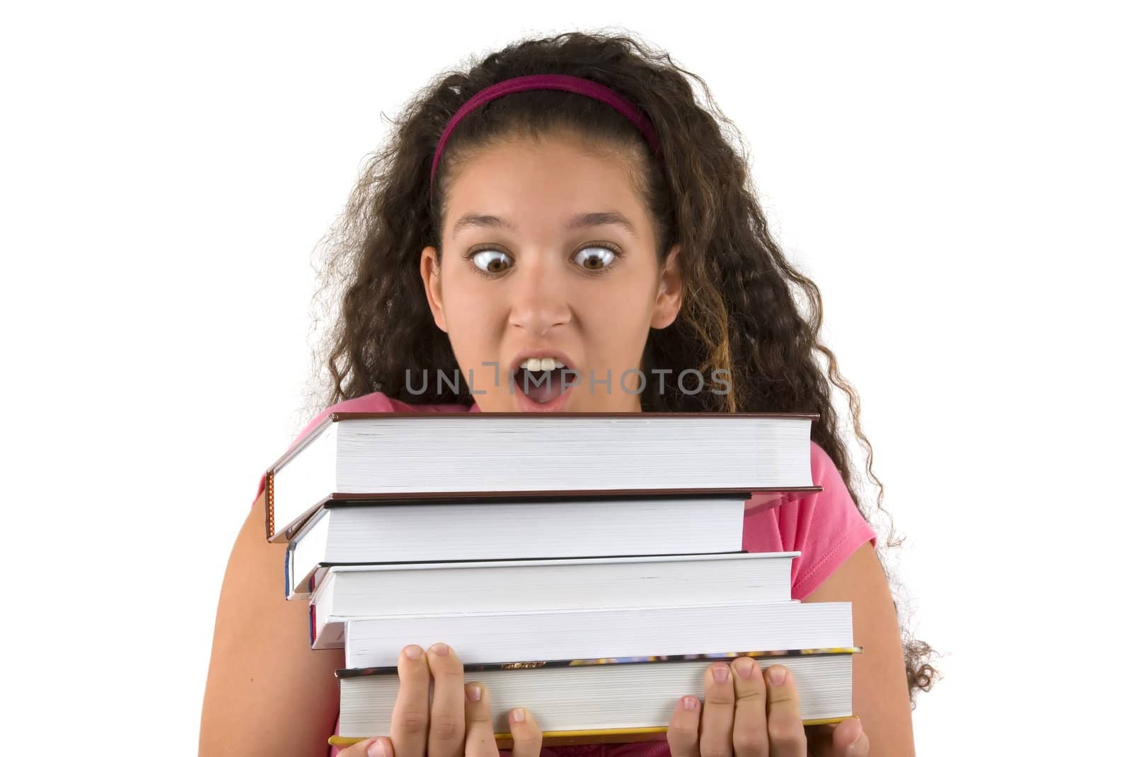 student shocked with the amount of homework she got