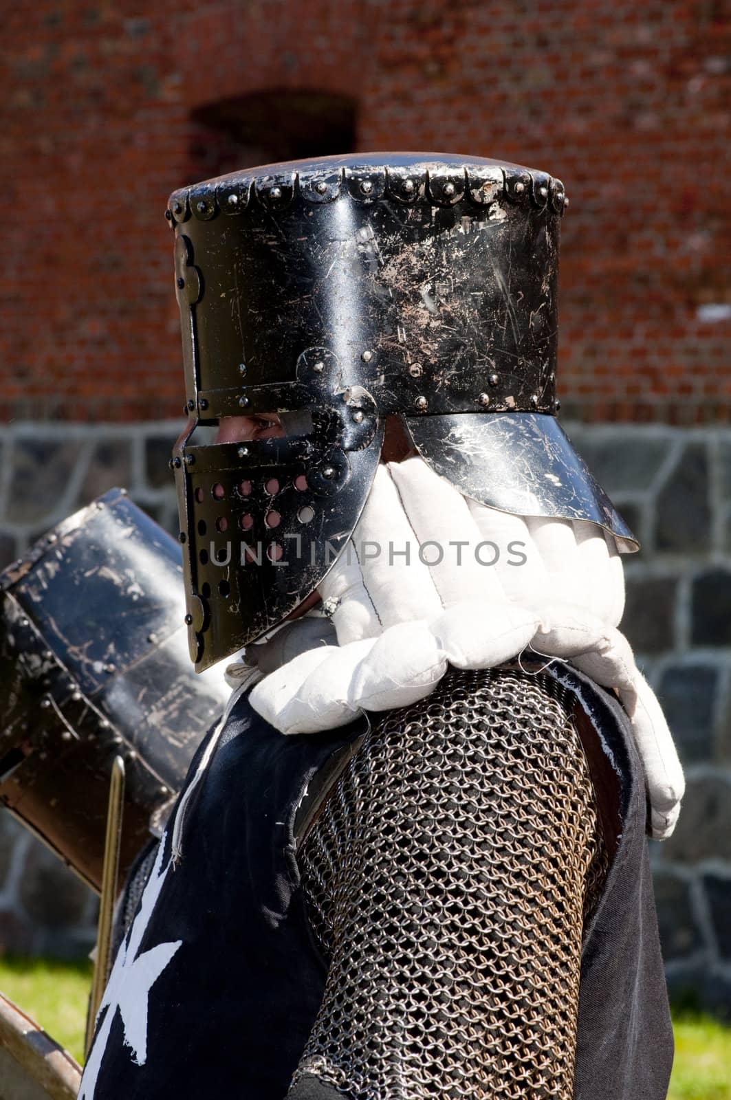 KALININGRAD, RUSSIA  - April 25: Reconstruction of knightly fight, April 25, 2010 in Kaliningrad, Russia.
