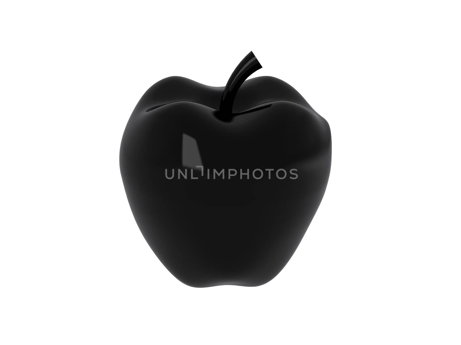 apple over white backgrounds. 3d illustration over white backgrounds.