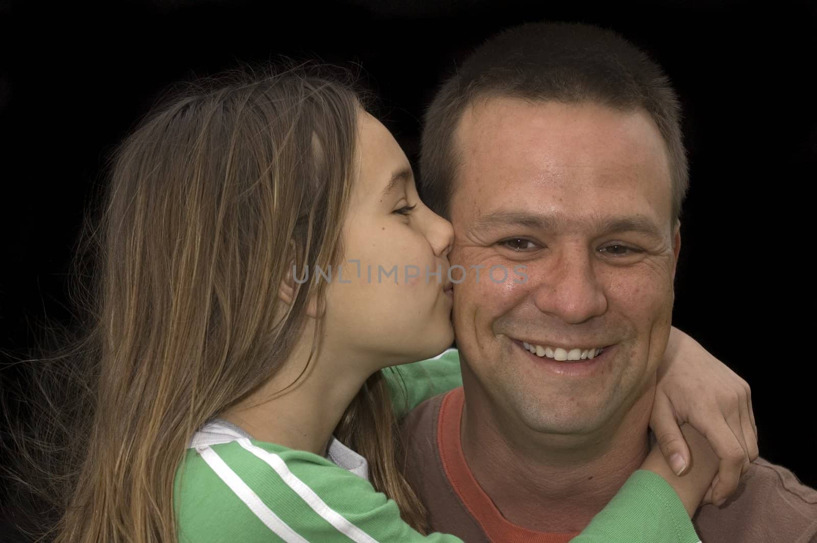 Father getting kiss by jeffbanke