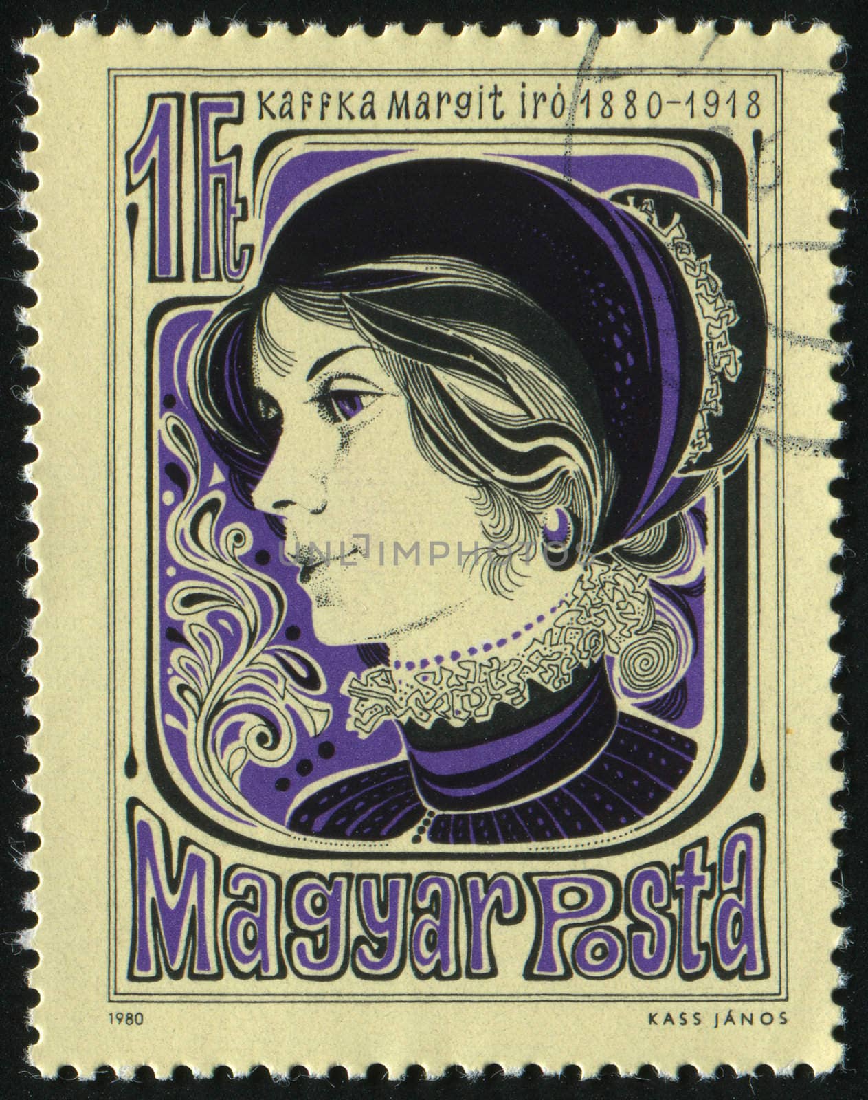 HUNGARY - CIRCA 1980: Margit Kaffka. Writer, circa 1980.