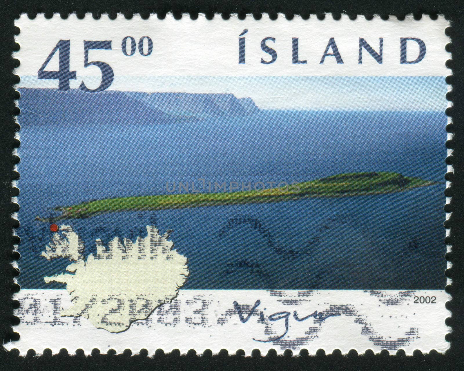 ICELAND - CIRCA 2002: Islands of Iceland. Vigu, circa 2002.