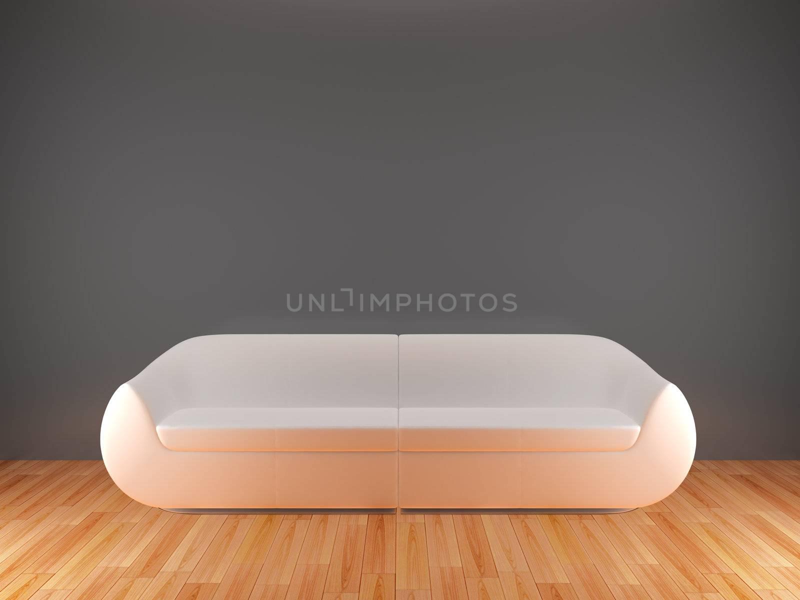 High resolution image interior. 3d illustration modern interior. Living room.