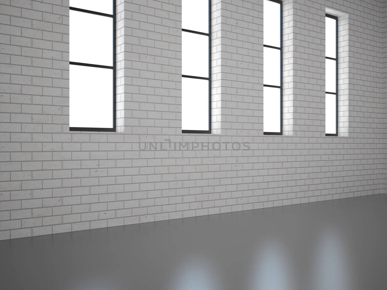 High resolution image interior. 3d illustration modern interior. Living room.