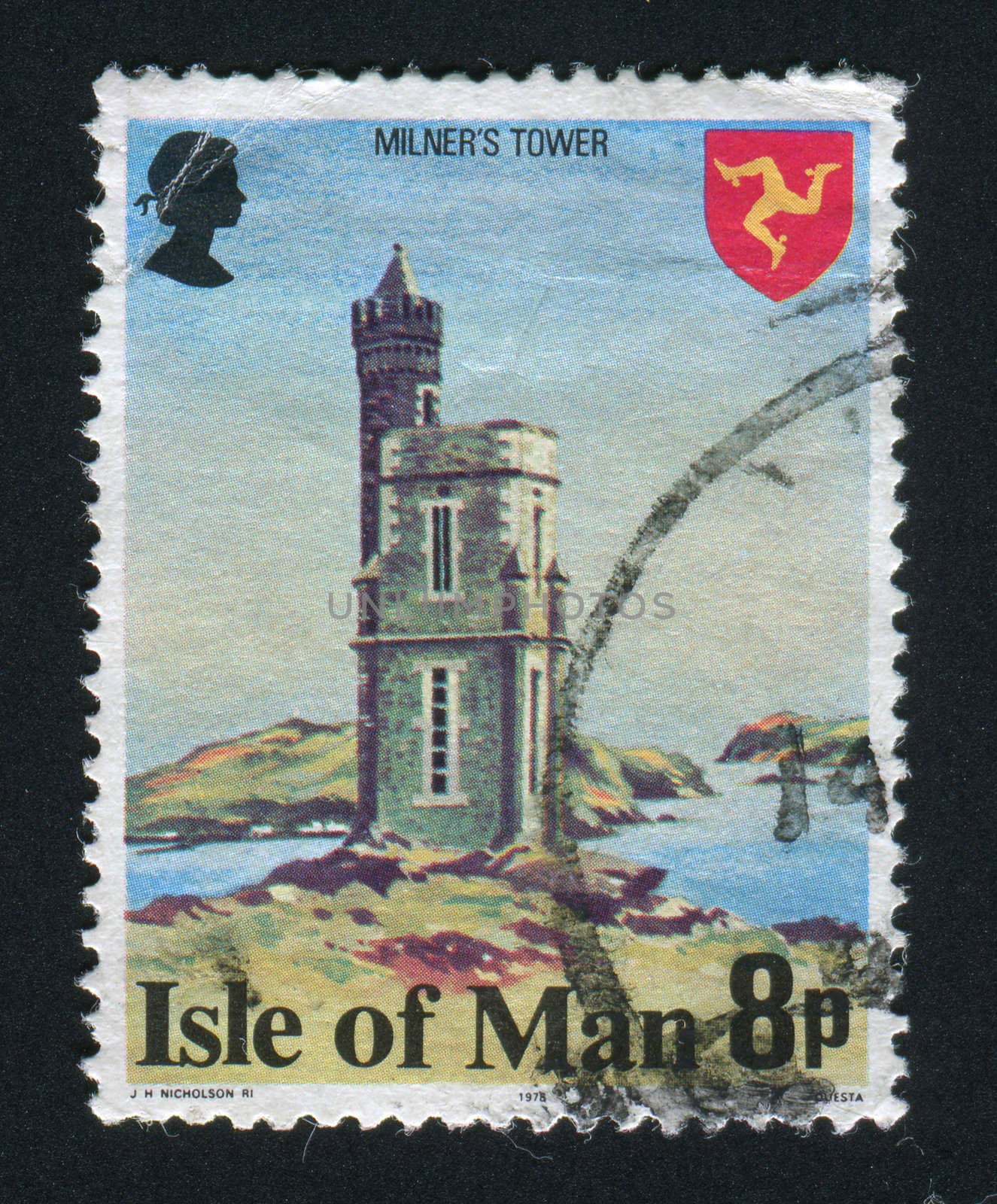 ISLE OF MAN - CIRCA 1978: Milners tower, circa 1978.