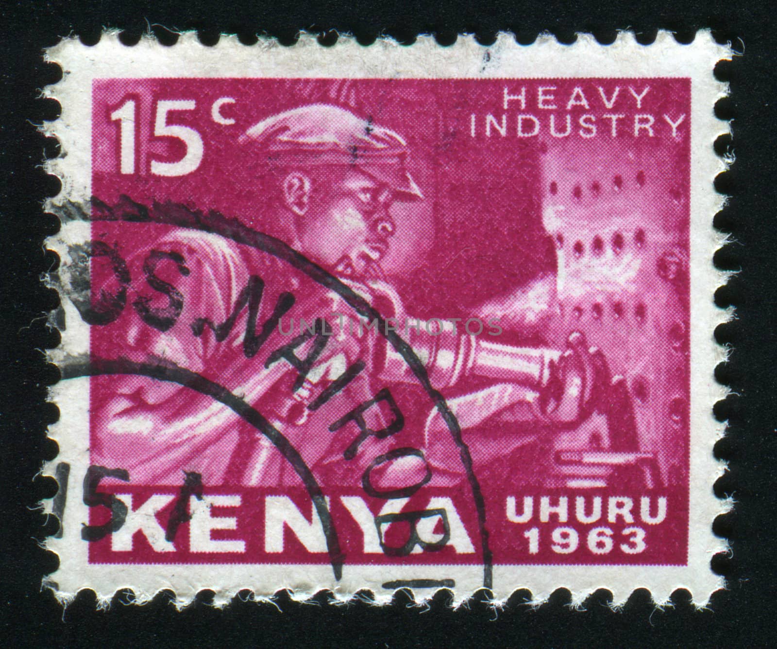 KENYA - CIRCA 1963: Coal Miner, circa 1963.