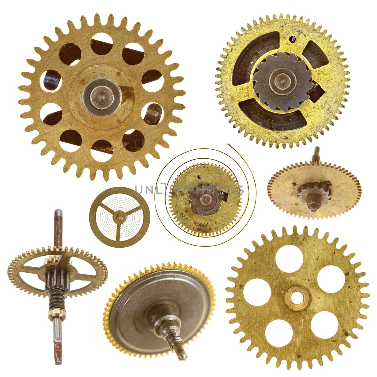 gears - cogwheels - on white backgroound by Mibuch