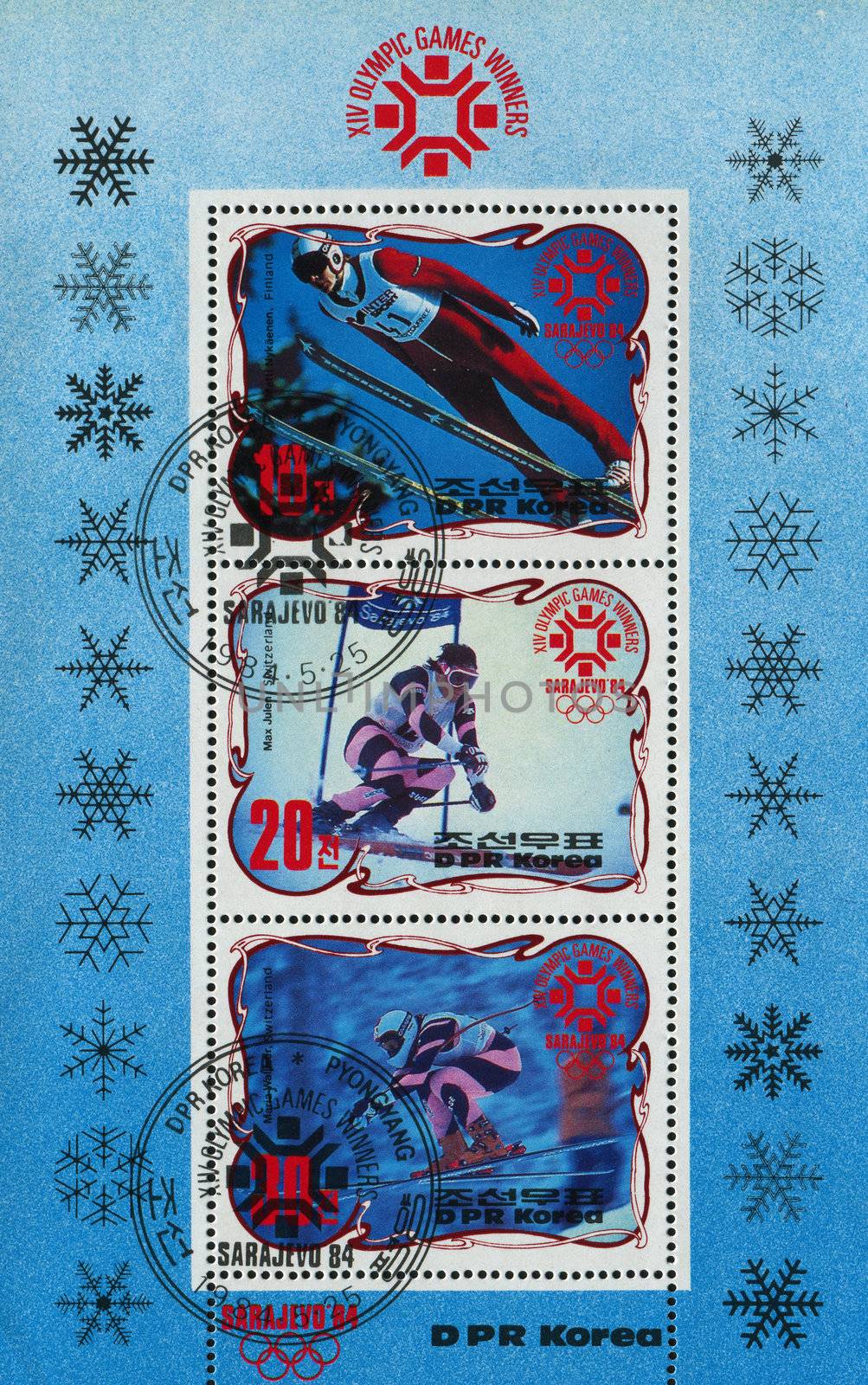 NORTH KOREA - CIRCA 1984: 1984 Winter Olympics, circa 1984.