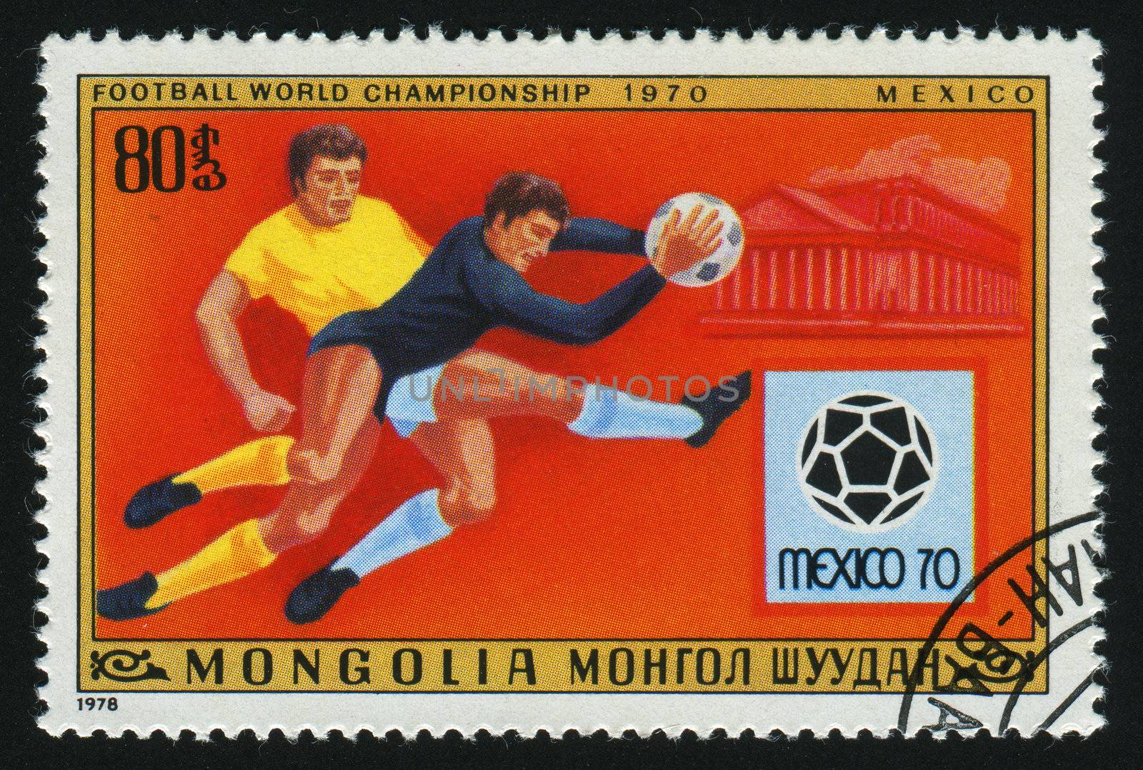 MONGOLIAN - CIRCA 1978: Various Soccer Scenes and Degolladeo Theater, Guadalajara Mexico, 1970, circa 1978.