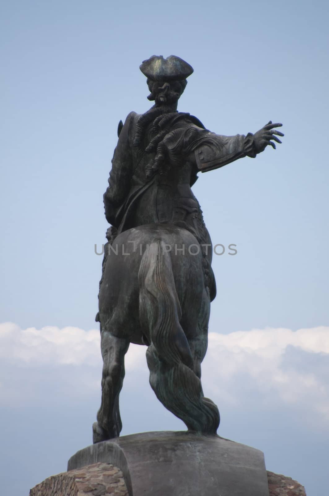 High resolution image. Monument to the Russian queen Elizabeth.