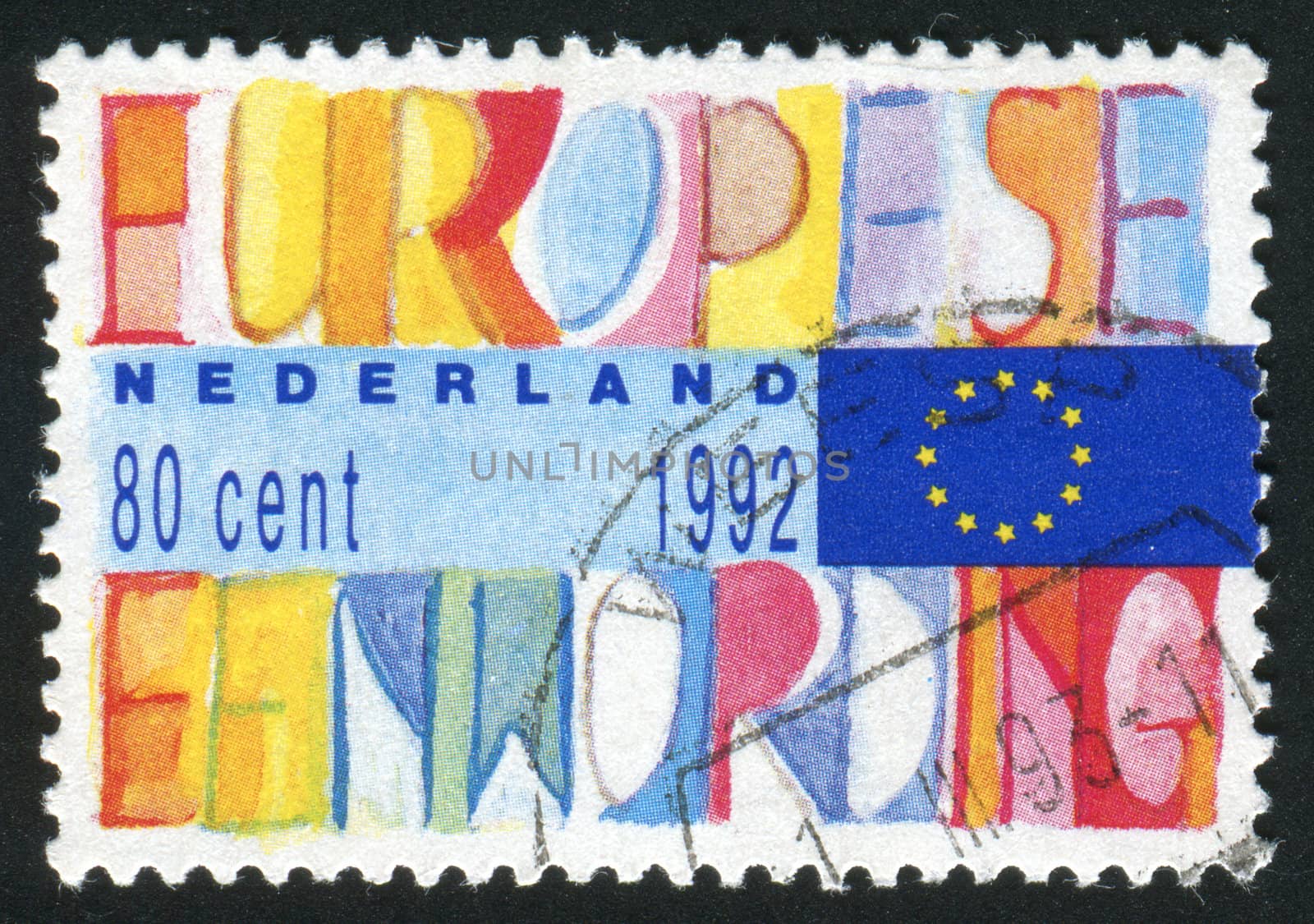 NETHERLANDS - CIRCA 1991: Single Europtan Market, circa 1991.