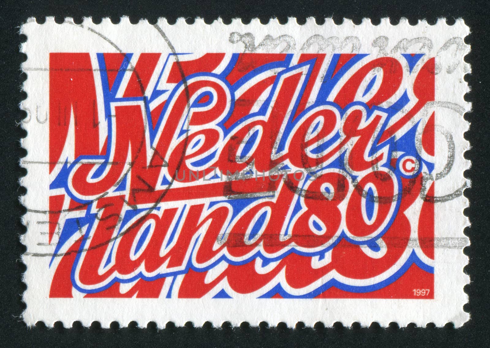 NETHERLANDS - CIRCA 1997: Stamp of the Netherlands with an inscription, circa 1997.