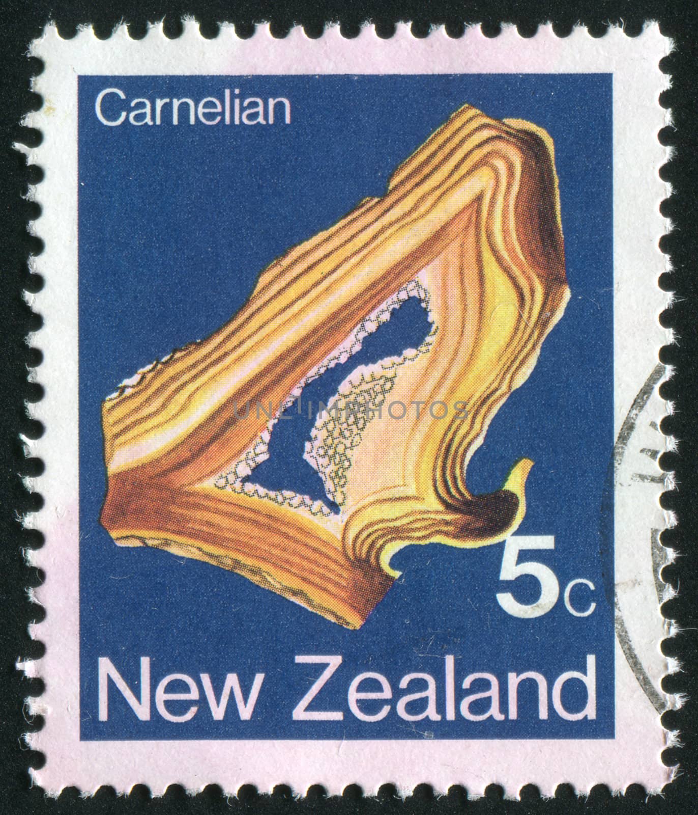 NEW ZEALAND - CIRCA 1977: Minerals Found NEW ZEALAND, circa 1977.