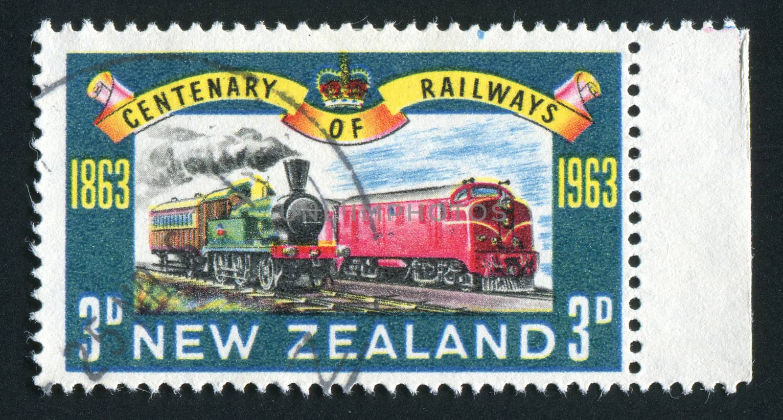 NEW ZEALAND - CIRCA 1963: Old and New Engines, circa 1963.