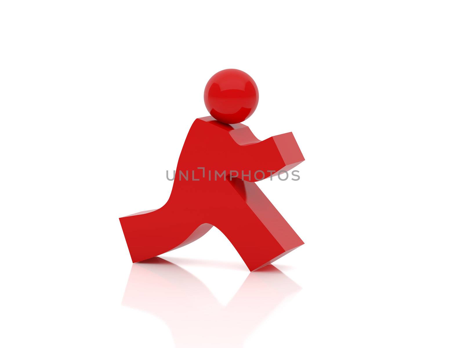High resolution image people. 3d illustration over  white backgrounds.