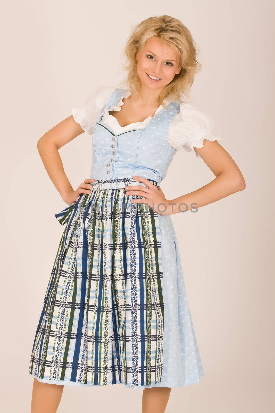 Bavarian girl in a dirndl