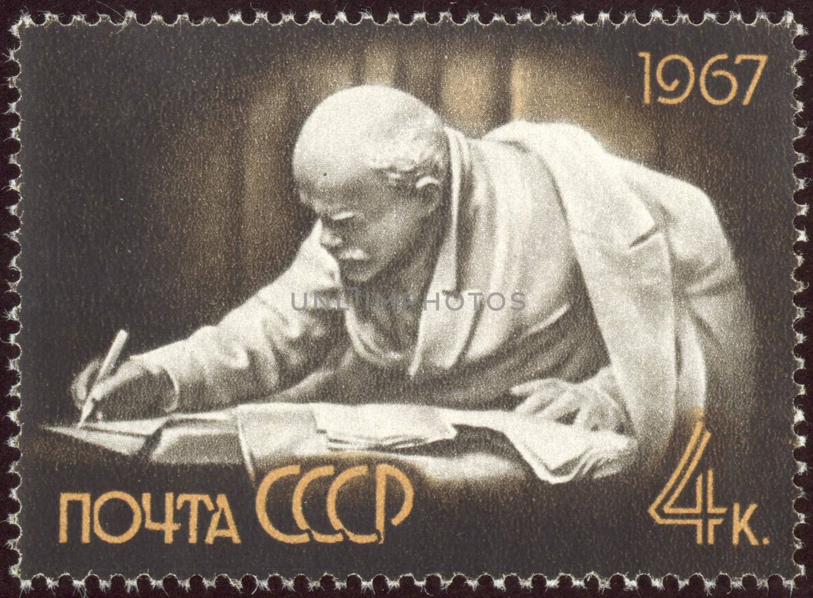 Vladimir Ilyich Lenin was a Russian revolutionary, Bolshevik leader, communist politician, principal leader of the October Revolution and the first head of the Soviet Union.