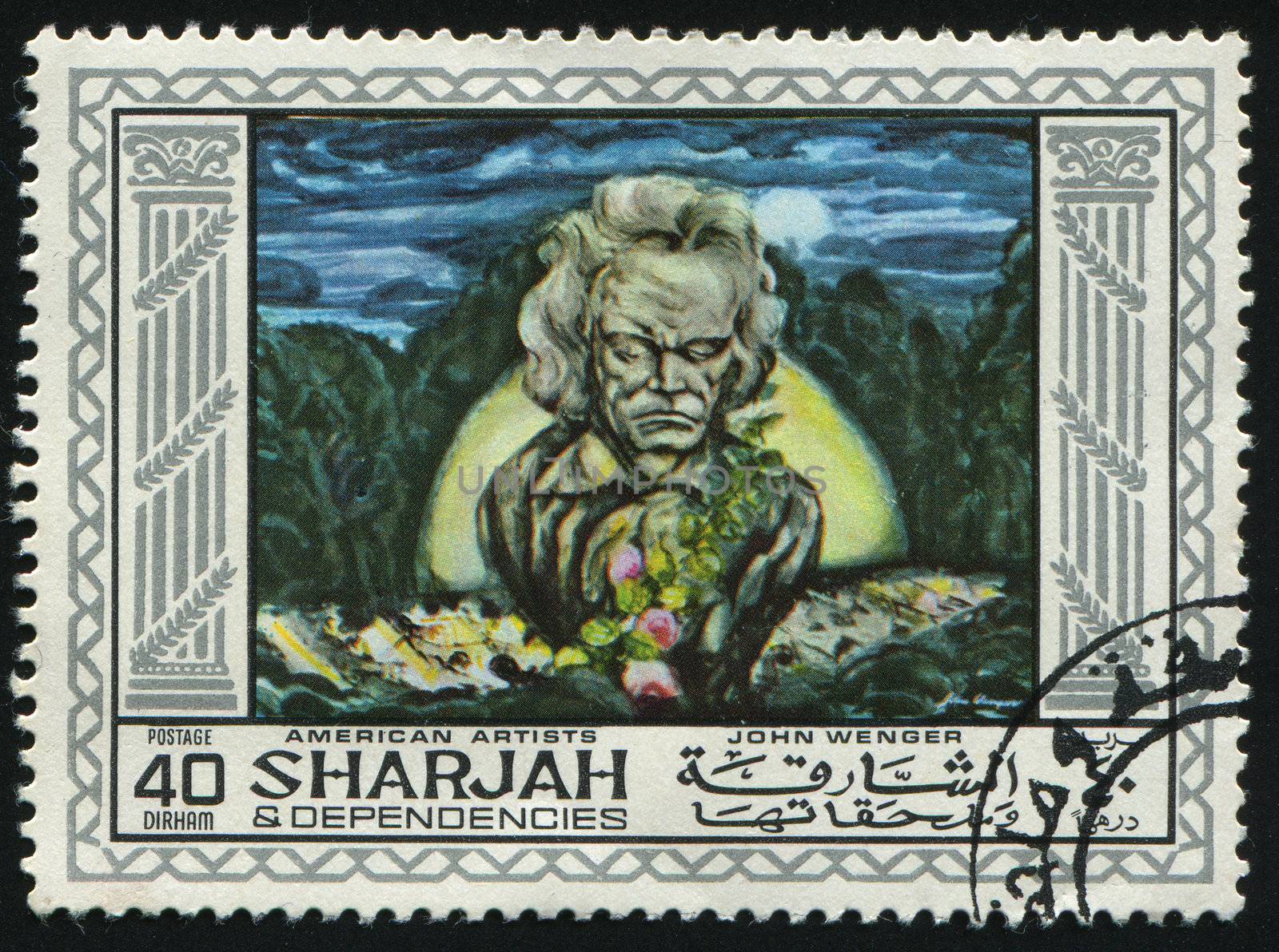 SHARJAH & DEPENDENCIES  - CIRCA 1968: John Wenger was the founder of the Pentecostal Church of the Brethren popularly known as the Wengerites, circa 1968.