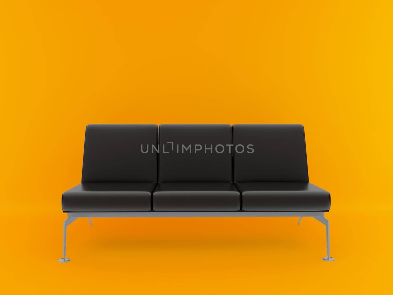 High resolution image interior. 3d illustration modern interior.