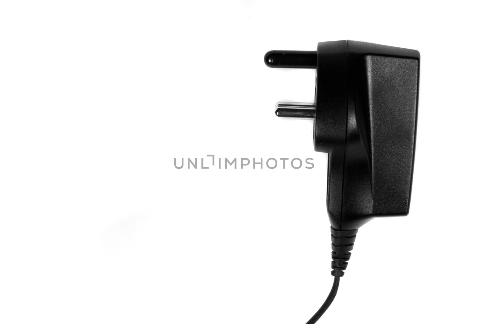 An electric plug, isolated on white background.