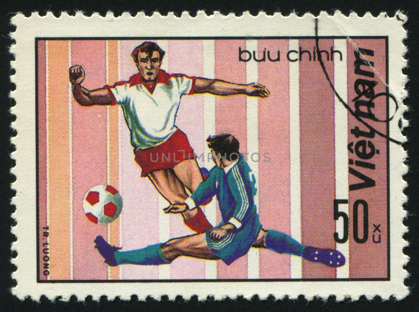 VIET NAM - CIRCA 1982: 1982 World Cup Soccer Championships Spain, circa 1982