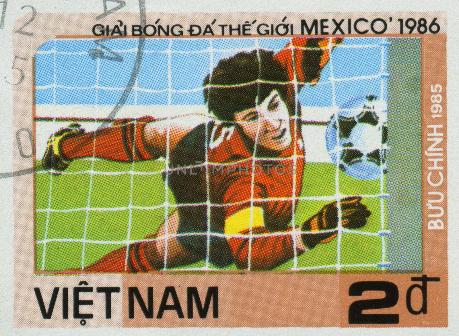VIET NAM - CIRCA 1986: 1986 World Cup Soccer Championships Mexico, circa 1986