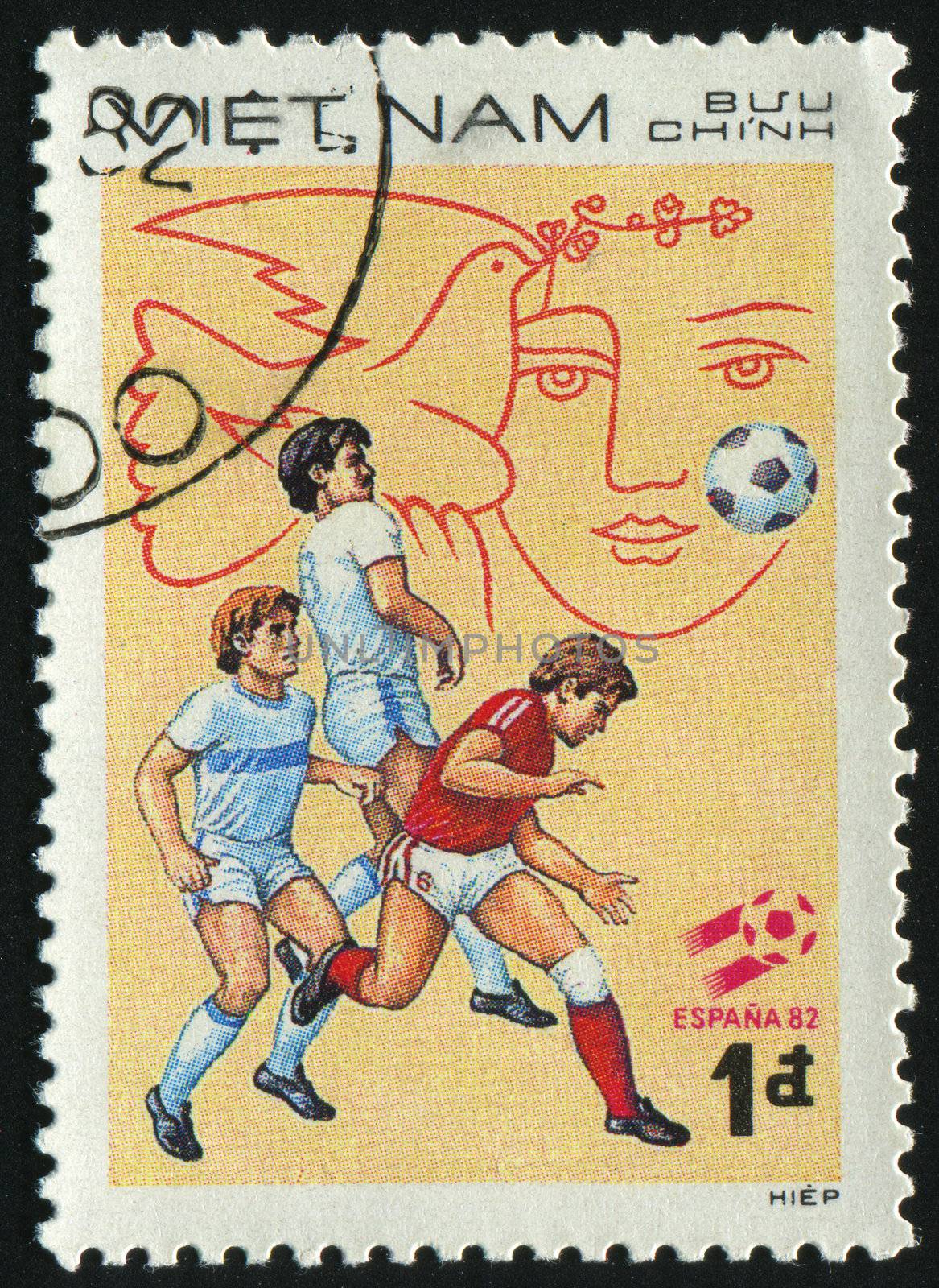 VIET NAM - CIRCA 1982: 1982 World Cup Soccer Championships Spain, circa 1982