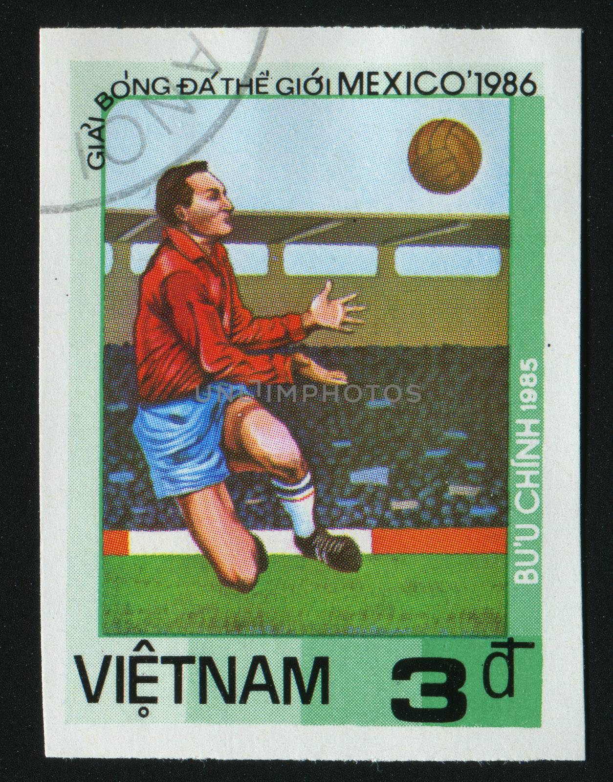VIET NAM - CIRCA 1986: 1986 World Cup Soccer Championships Mexico, circa 1986